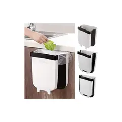 GENERICO - Basurero Plegable Plasticos De Cocina Papelero Basureros Blanco