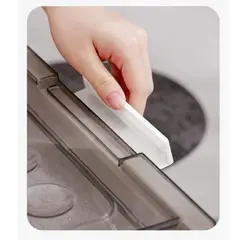 GENERICO - Organizador Apilable Caja Con Ruedas Transparente Grande 42l