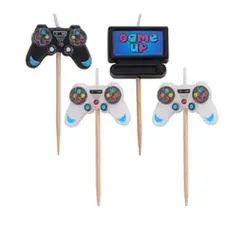 GENERICO - Set de velas videojuego 7cm 4pcs