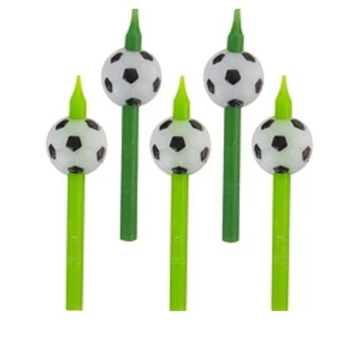 GENERICO - Set de velas de futbol 8cm 4pcs