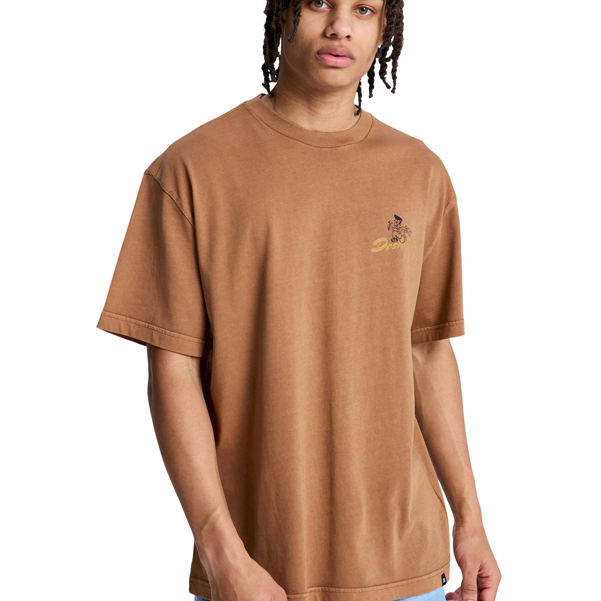 DC SHOES - Polera Hombre Fixing Up Café DC