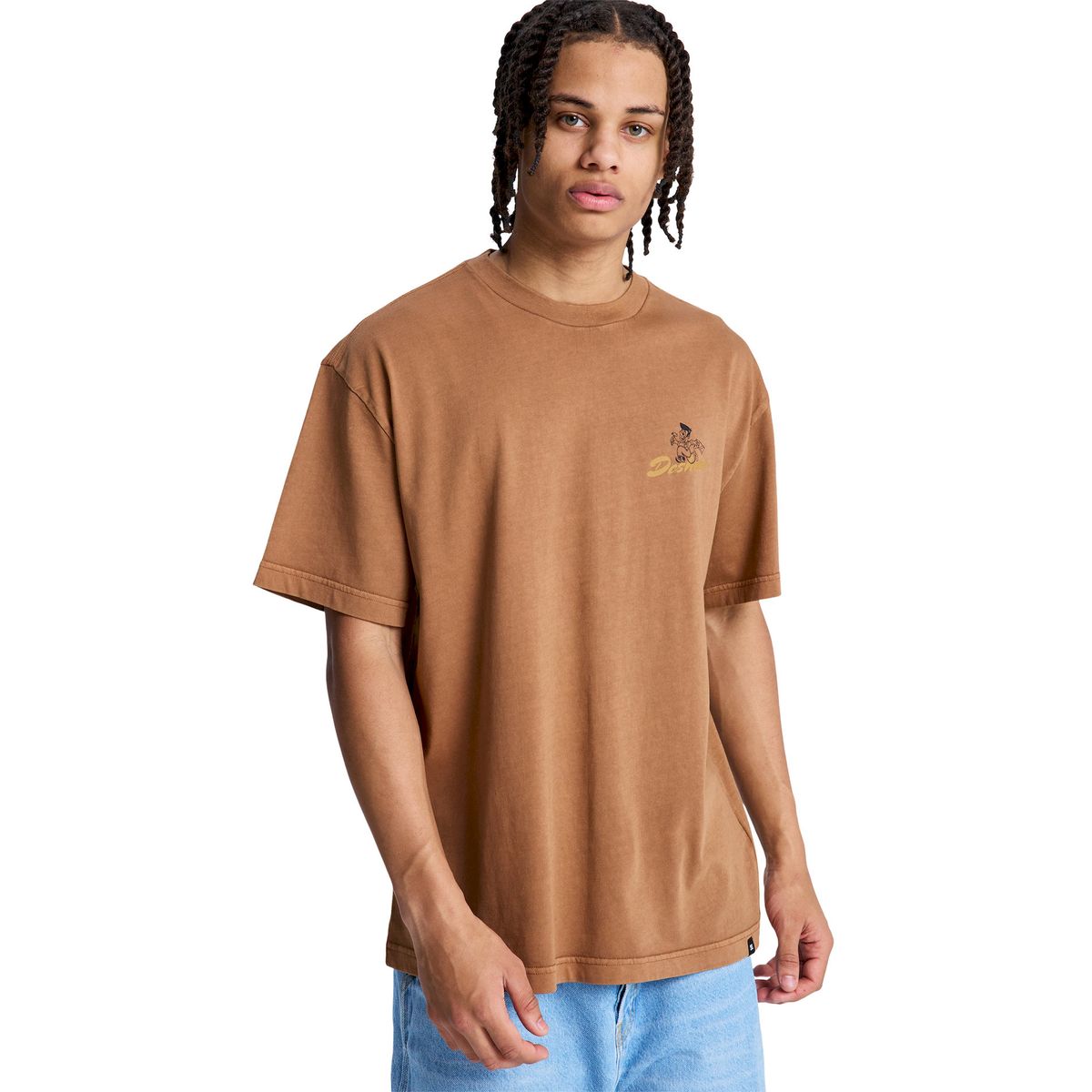 DC SHOES - Polera Hombre Fixing Up Café DC