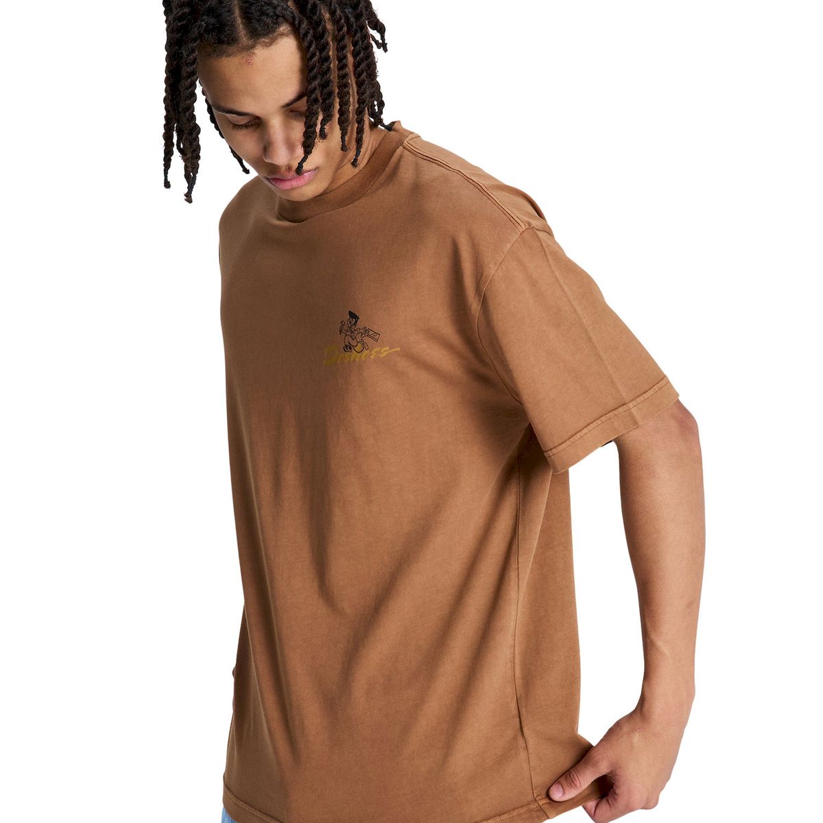 DC SHOES - Polera Hombre Fixing Up Café DC