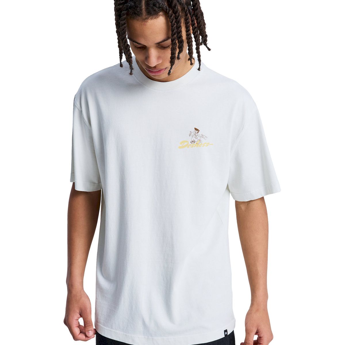 DC SHOES - Polera Hombre Fixing Up Blanco DC