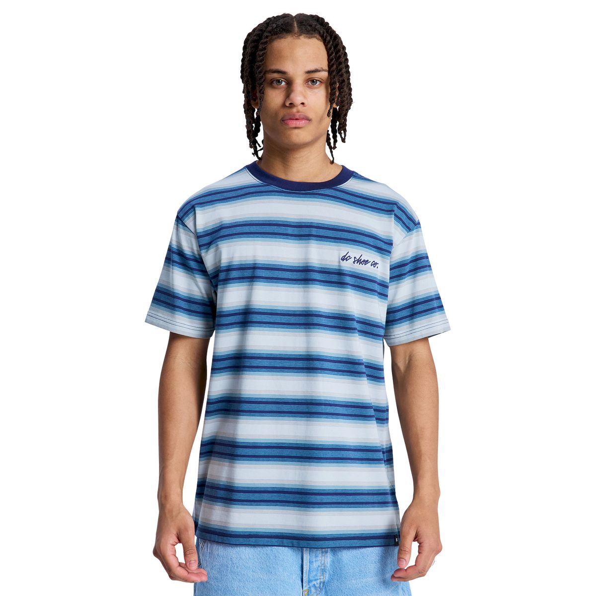 DC SHOES - Polera Hombre DC Sheriff Stripe Azul