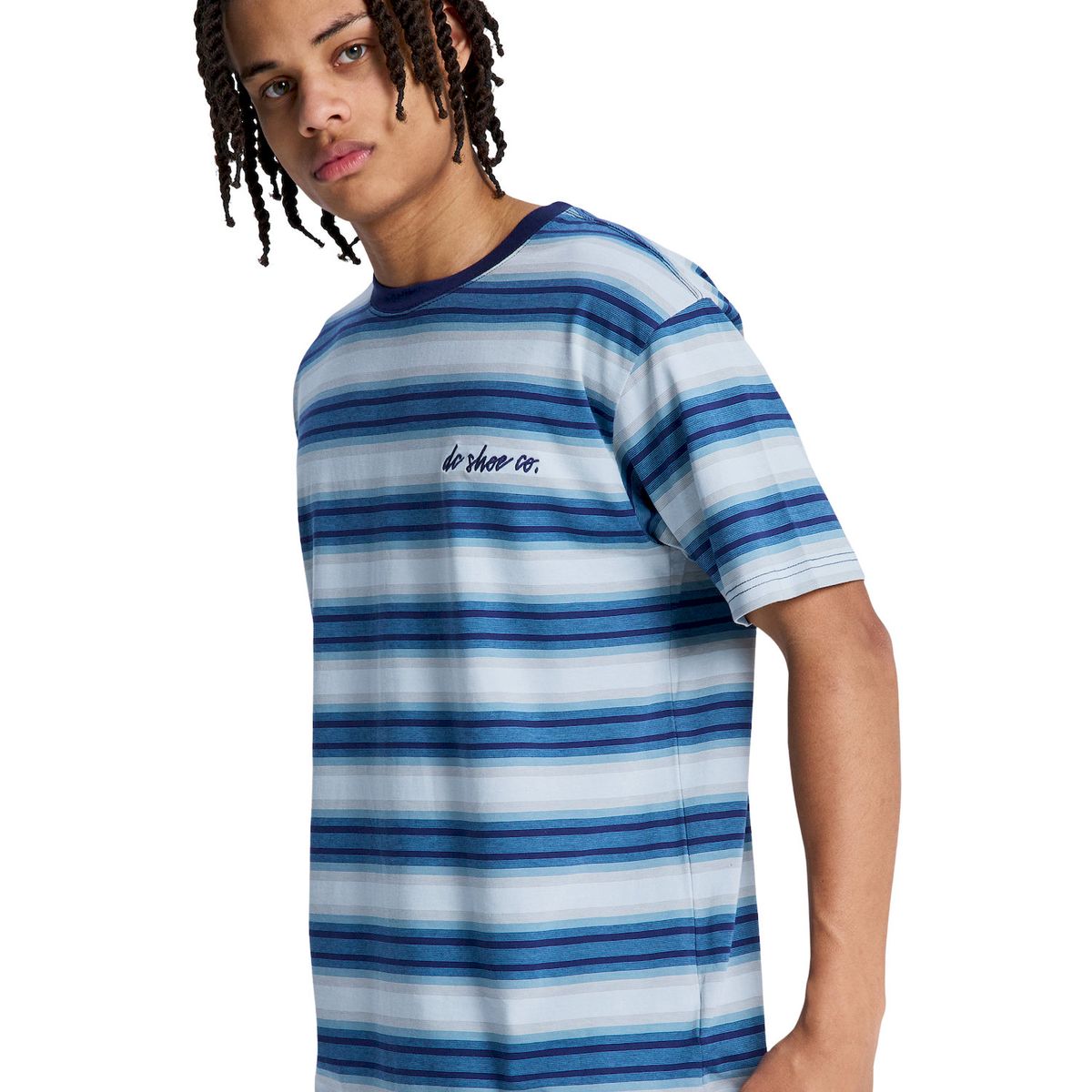 DC SHOES - Polera Hombre DC Sheriff Stripe Azul