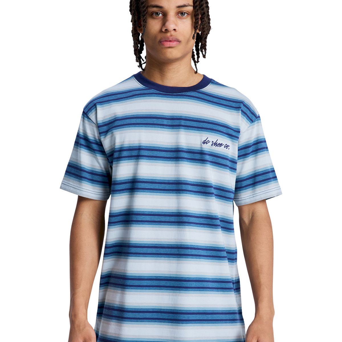 DC SHOES - Polera Hombre DC Sheriff Stripe Azul