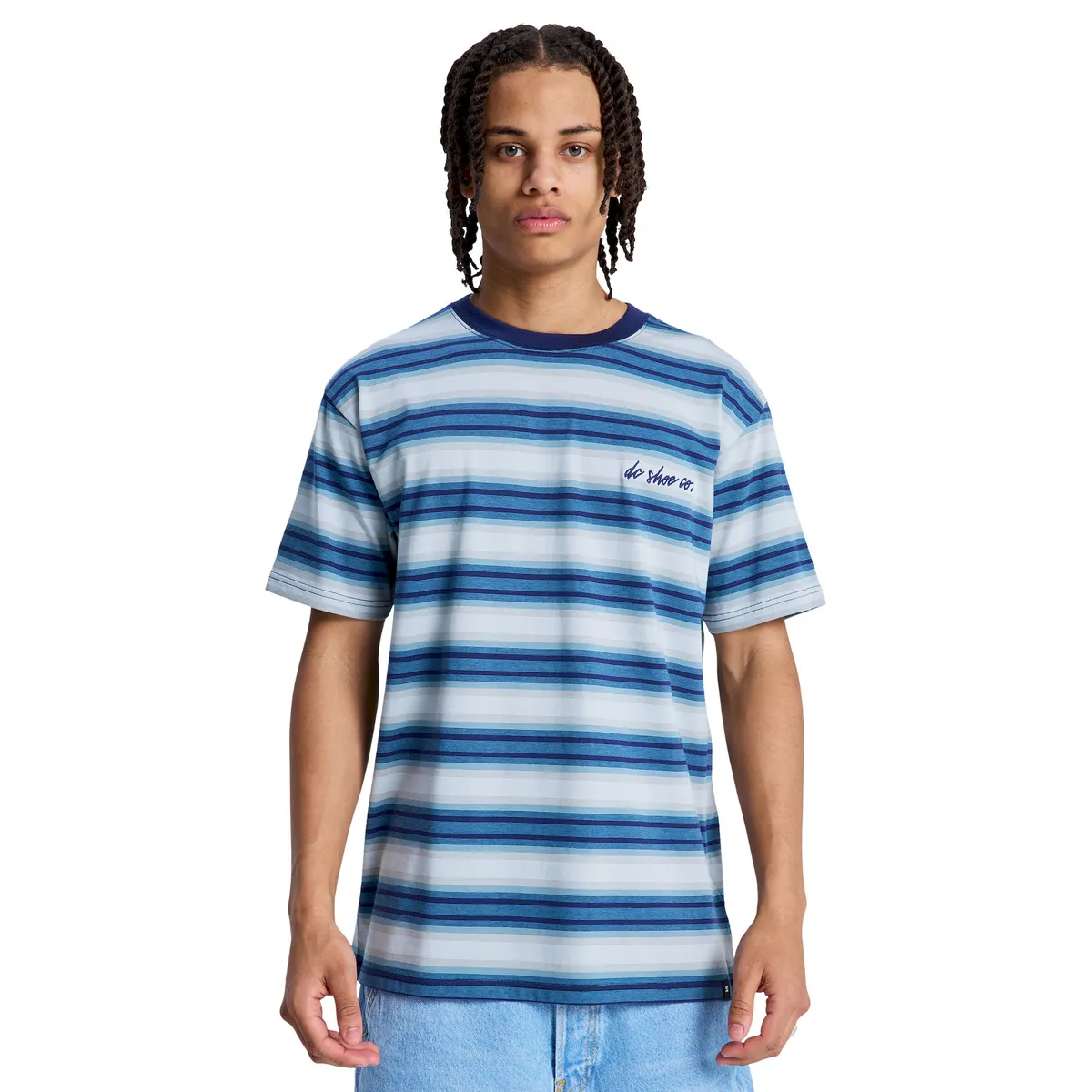 DC SHOES - Polera Hombre DC Sheriff Stripe Azul