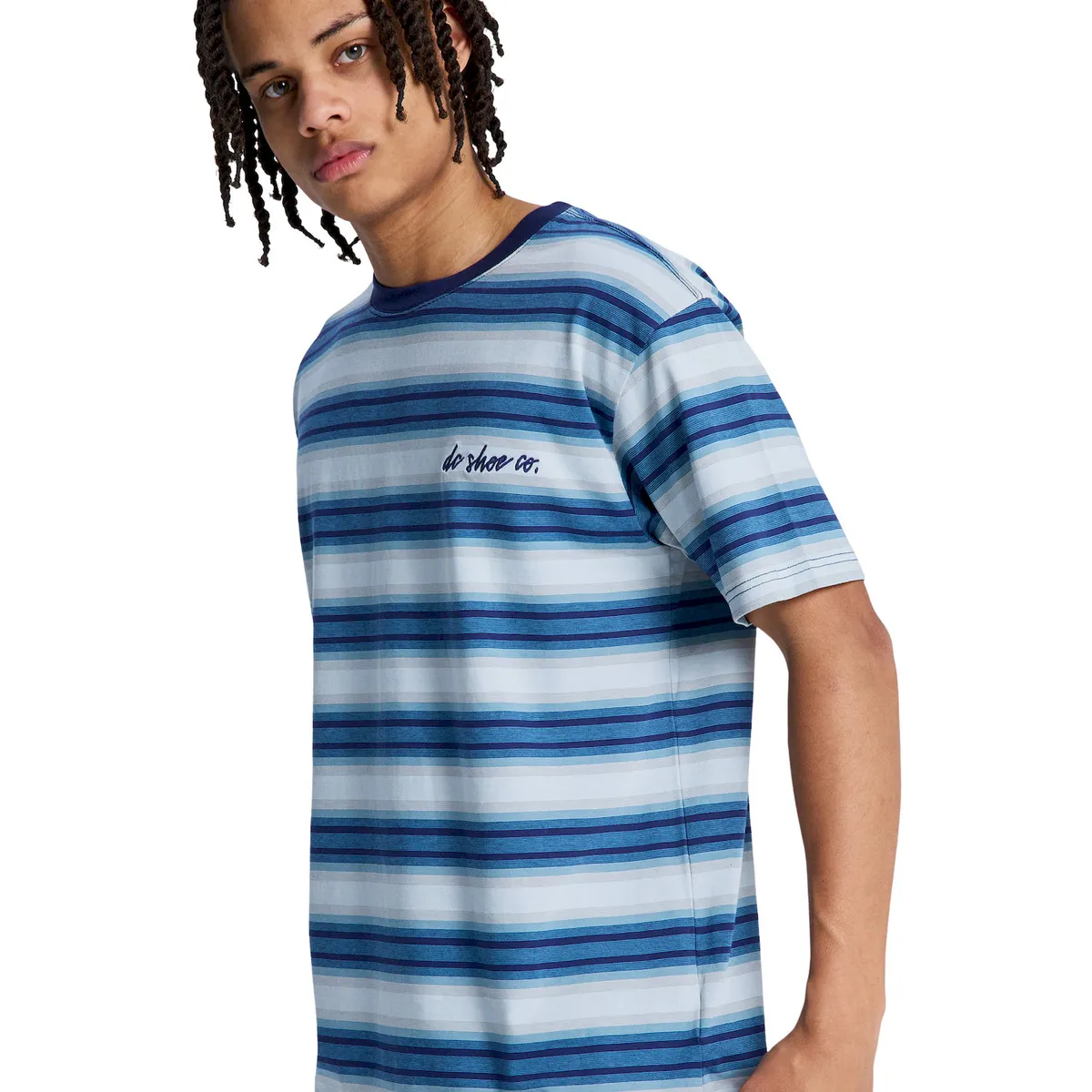 DC SHOES - Polera Hombre DC Sheriff Stripe Azul