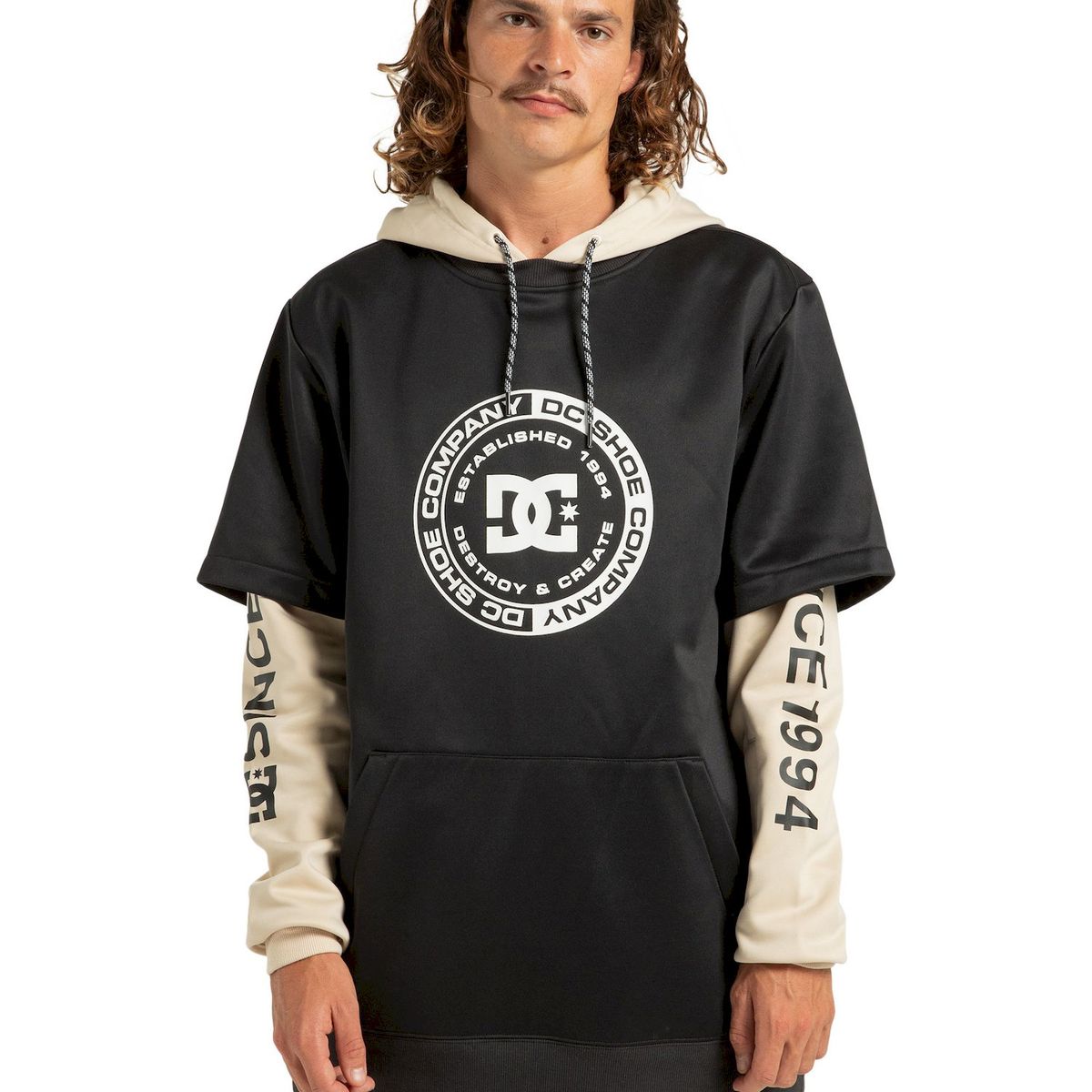 DC SHOES - Poleron Hombre Dryden Negro DC