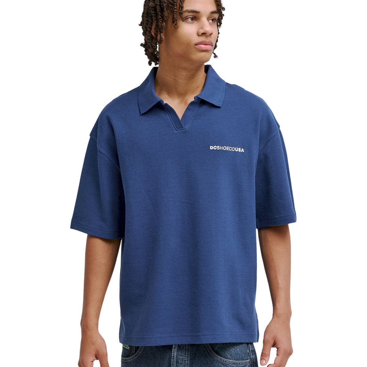 DC SHOES - Polera Hombre Classic Club Azul DC
