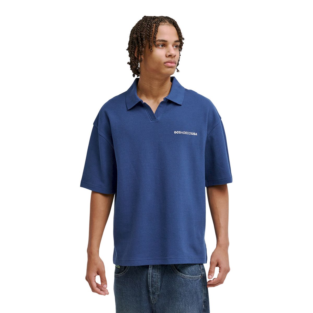 DC SHOES - Polera Hombre Classic Club Azul DC