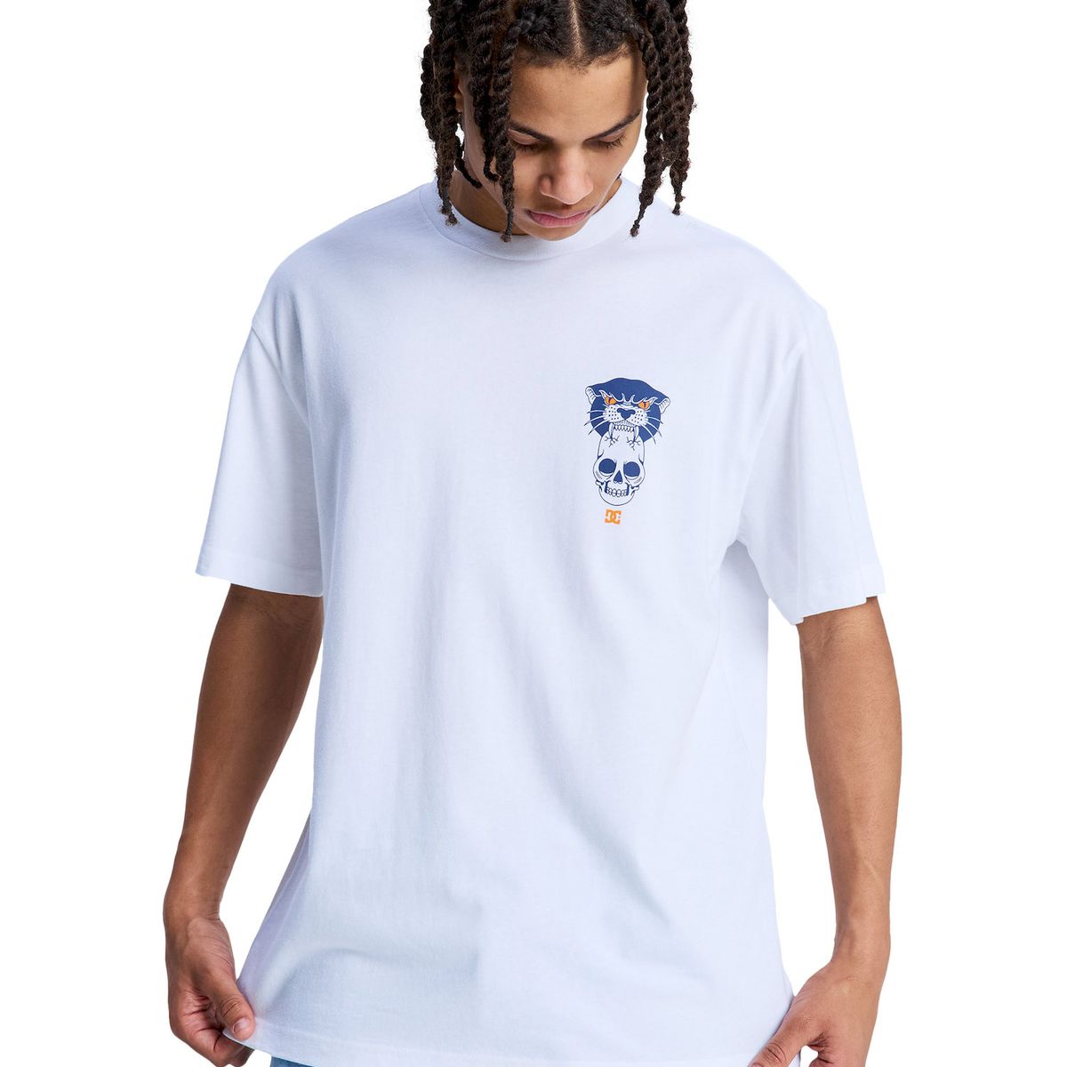 DC SHOES - Polera Hombre Tiger Bite Blanco DC