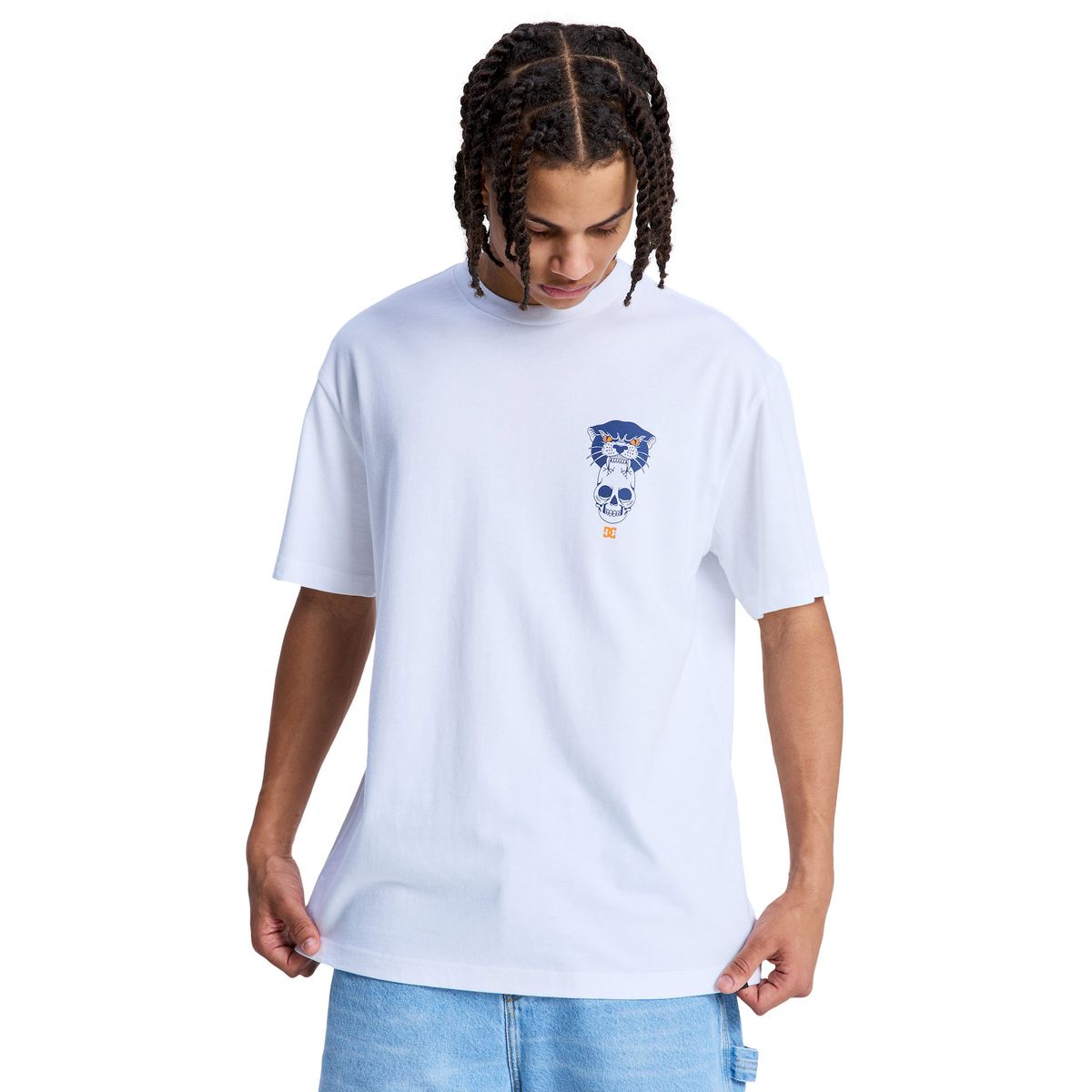 DC SHOES - Polera Hombre Tiger Bite Blanco DC