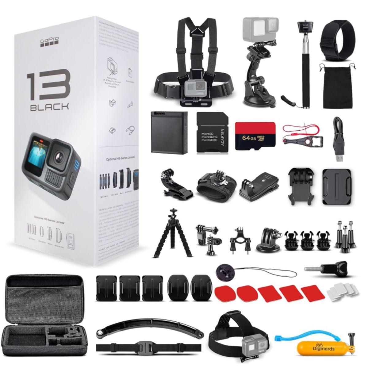 GOPRO - GoPro Hero 13 Camara deportiva + Kit accesorios