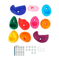 SDFIT - Kit 10 Presas Medianas Piedra Escalada Niño De Resina Con Tuercas