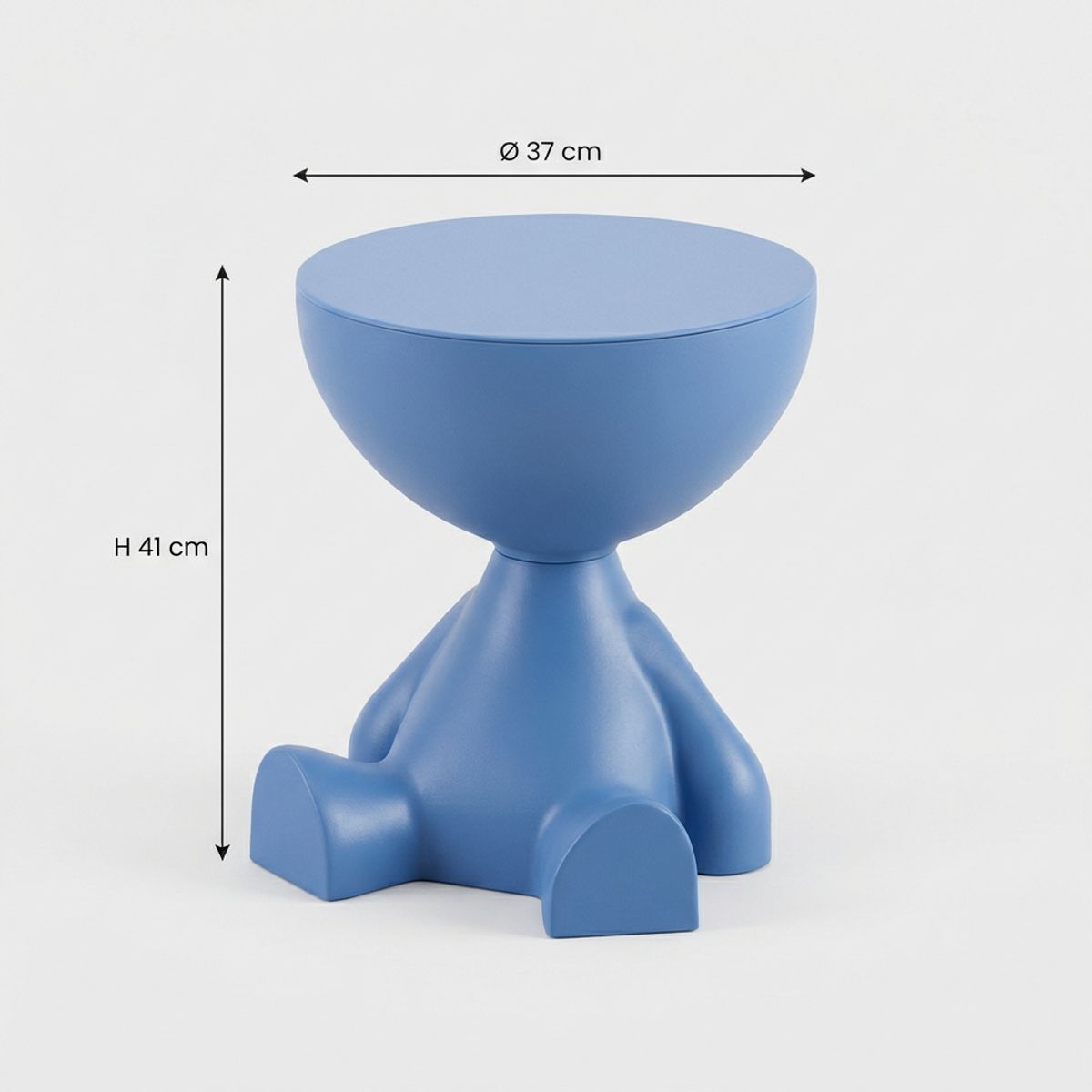 ARMONIA - Mesa Auxiliar Azul Moderna Decorativa De 41cm