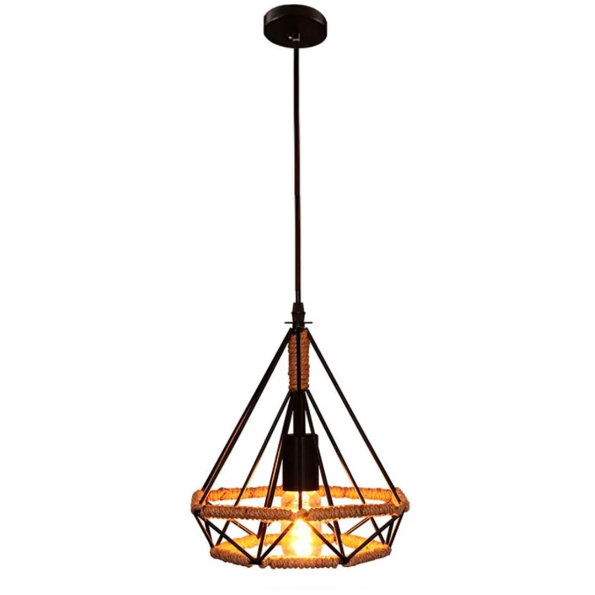 WANT - Lámpara Vintage Estilo Industrial forma Diamante
