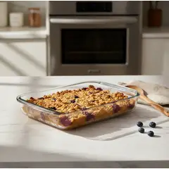 GENERICO - Fuente De Vidrio Rectangular Para Horno