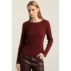 LIOLA - Top Aplicacion Strass, Burdeo