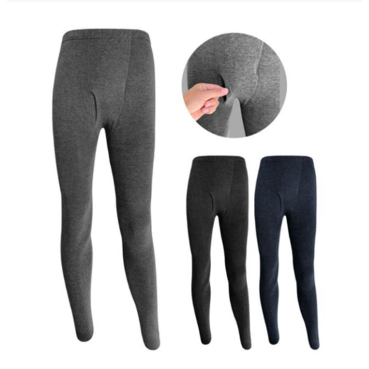 AGW - Pack 3 Calzas Polar Hombre