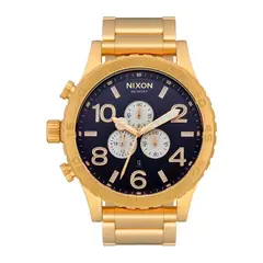 NIXON - Reloj 51-30 Chrono Gold Indigo