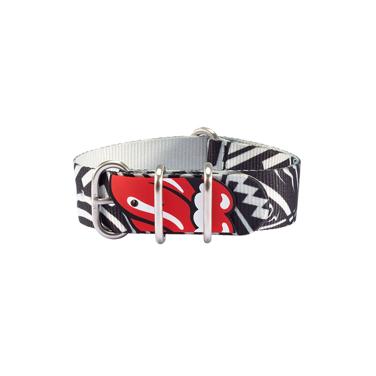 NIXON - Correa Rolling Stones 20mm Natural Band Black Grey