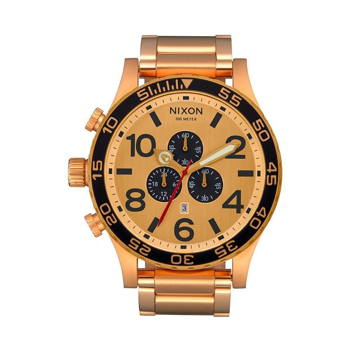 NIXON - Reloj 51-30 Chrono All Gold Gold Black Nixon