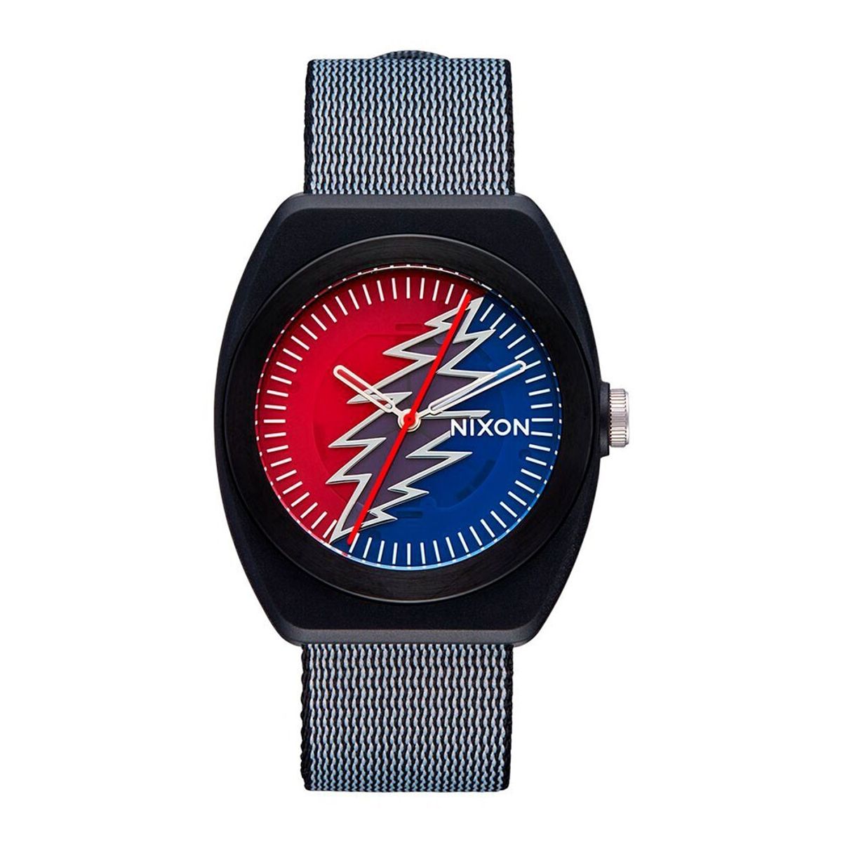 NIXON - Reloj Grateful Dead Light Wave All Black Blue Red Nixon