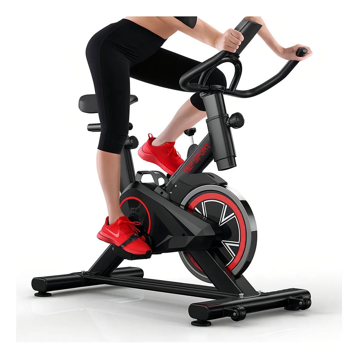 GENERICO - Bicicleta Estatica Giratoria Spinning Ejercicio Con Monitor 8kg
