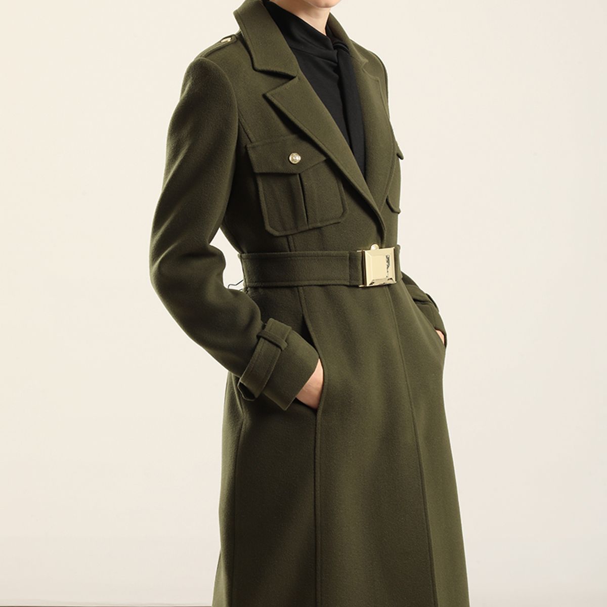 LIOLA - Abrigo Largo Cargo, Muflon Militar Liola