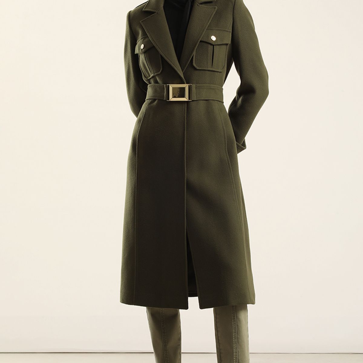 LIOLA - Abrigo Largo Cargo, Muflon Militar Liola