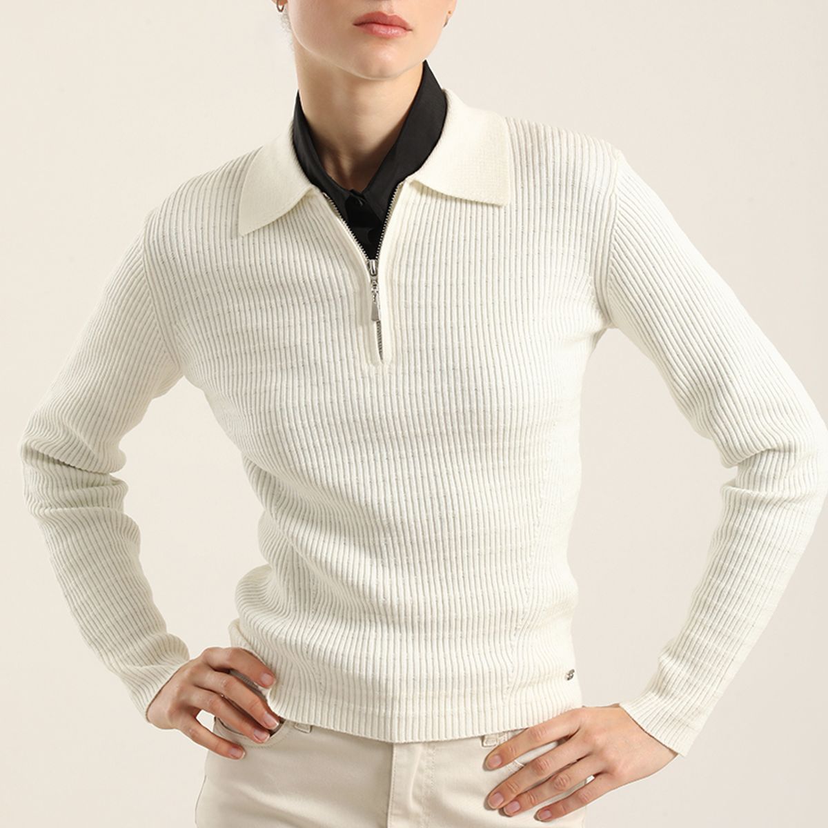 LIOLA - Jersey Punto Fantasia, Crudo Liola