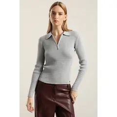 LIOLA - Jersey Punto Fantasia, Gris