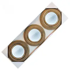 GENERICO - Set de espejos redondos decorativos tipo Calipso