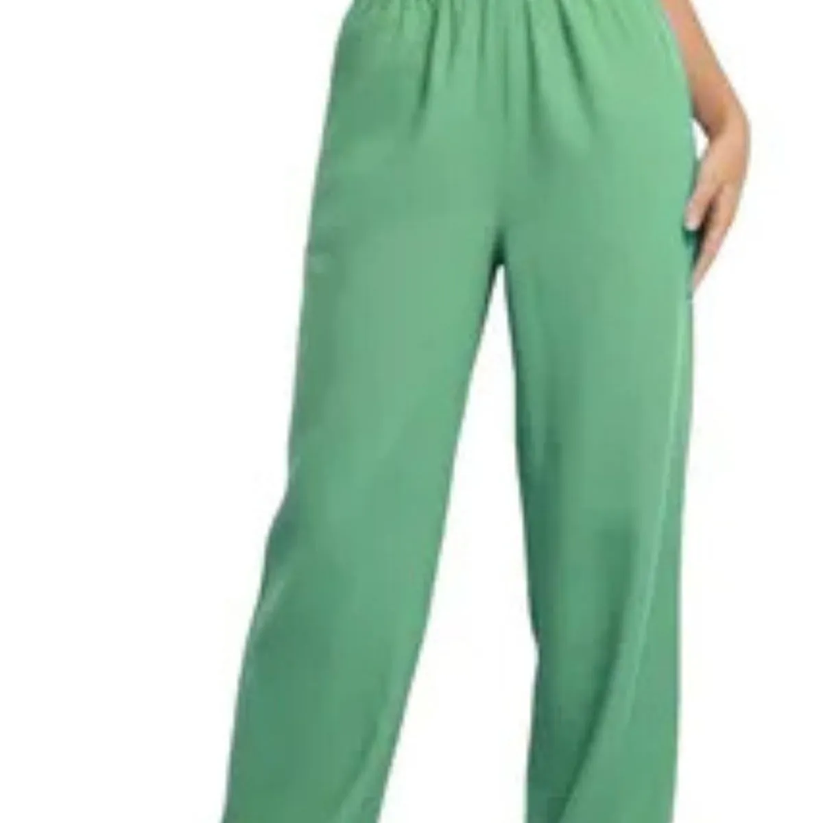 LOOK SHOP - Pantalón Mujer. Tela Verano Tipo Lino. Bolsillo Cierre. 2509