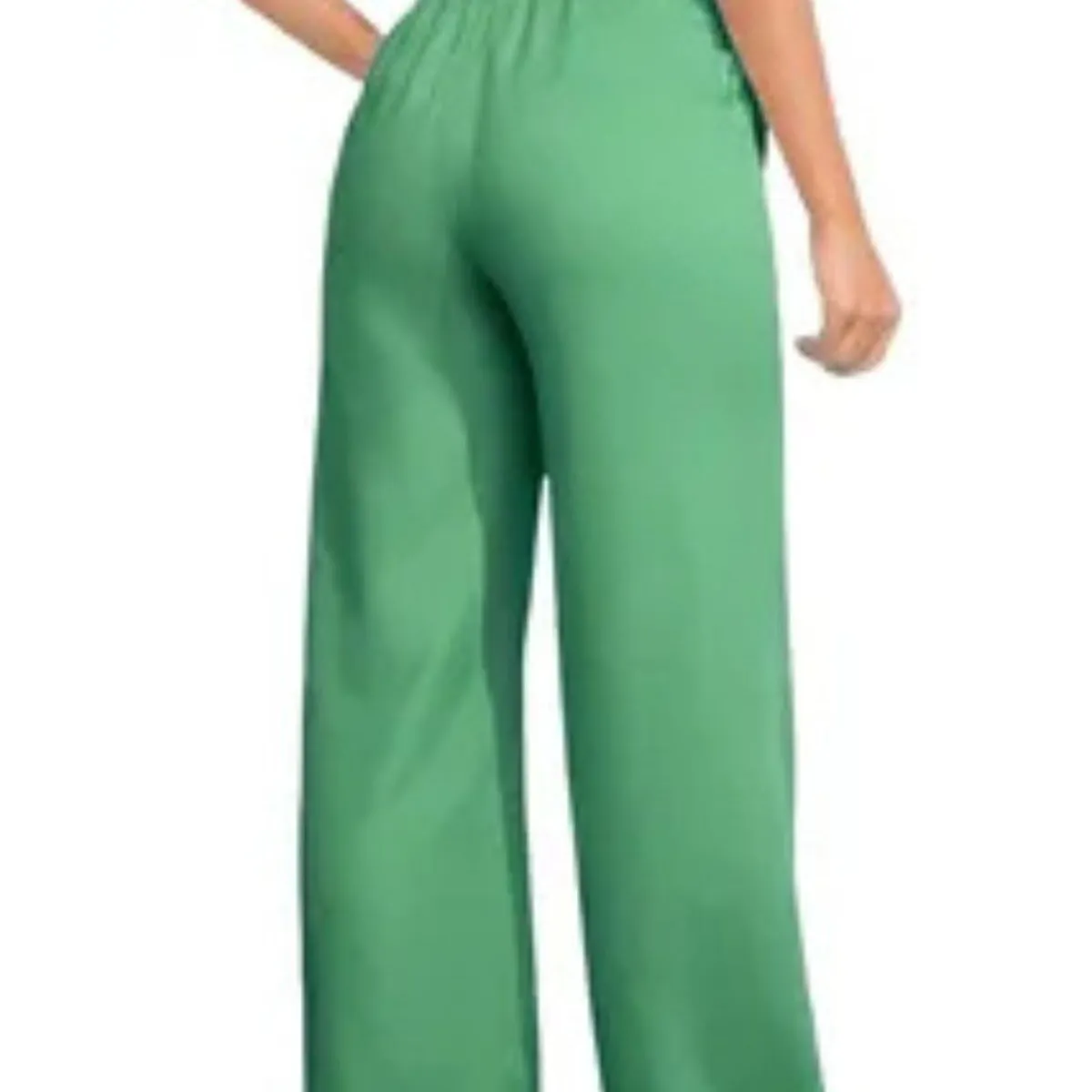LOOK SHOP - Pantalón Mujer. Tela Verano Tipo Lino. Bolsillo Cierre. 2509