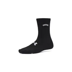 UNDER ARMOUR - Calcetín UA Essential 3-Pack Mid Crew Negro Mujer