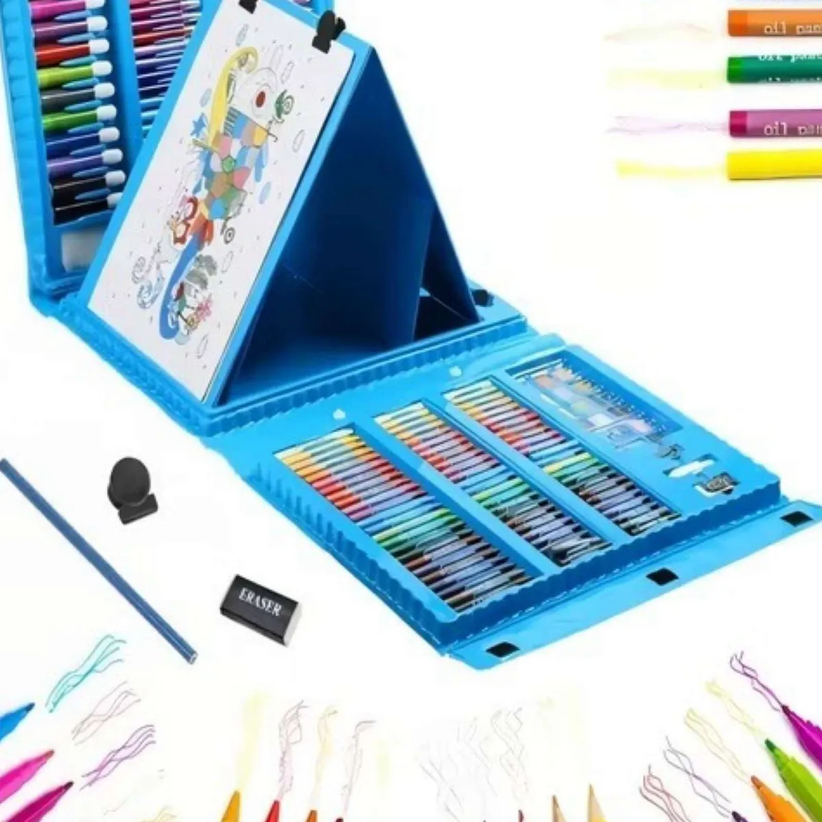 GENERICO - Set de Arte Pequeños Maestros 208 herramientas para crear sin límites
