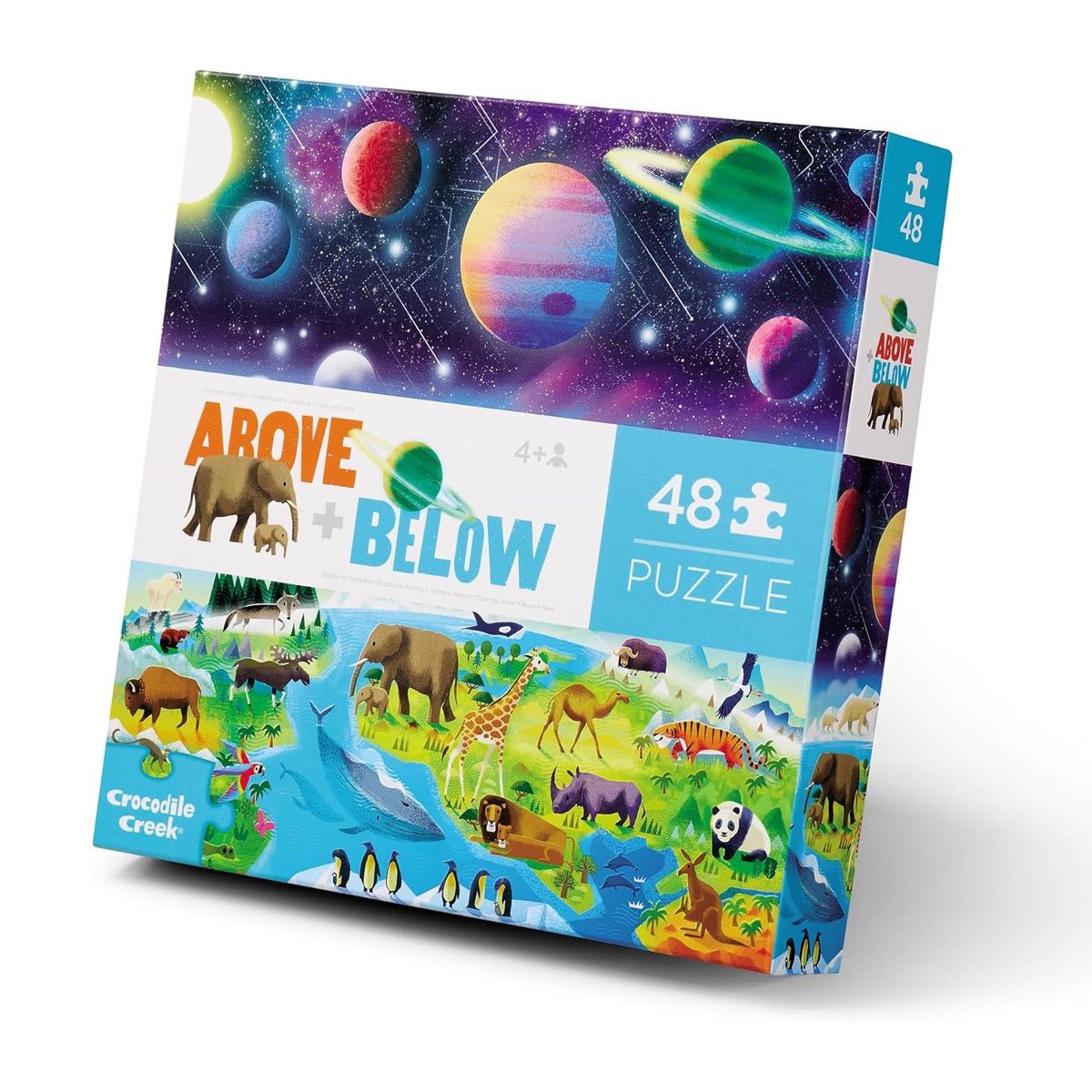 CROCODILE CREEK - Puzzle Arriba y Abajo Tierra/Espacio 48pcs Crocodile Creek