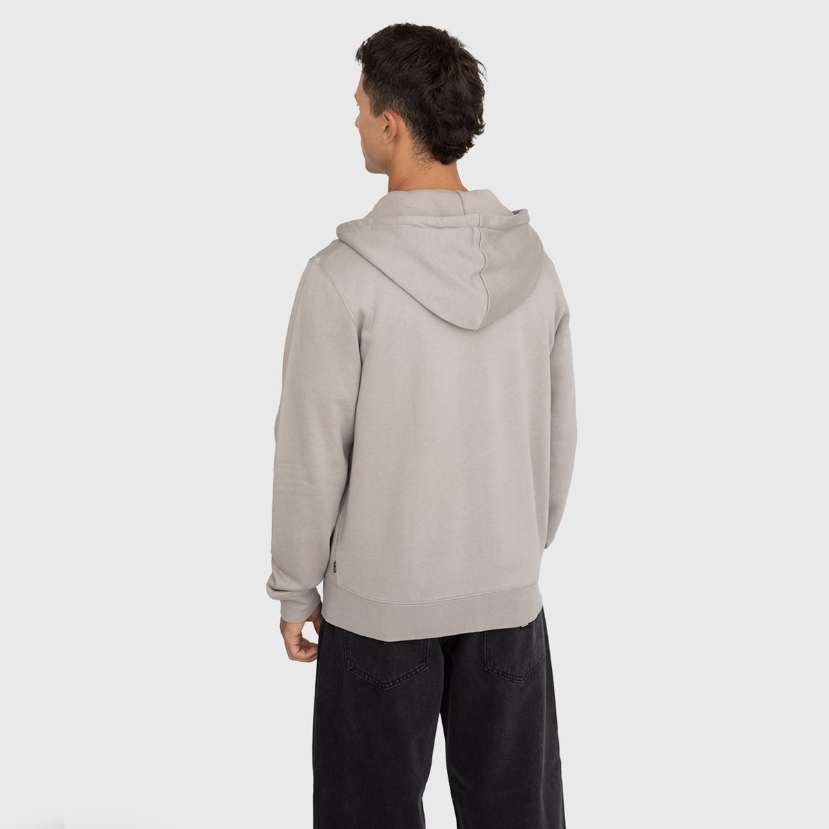 BLACK - Poleron Zipper Taupe Black Bubba