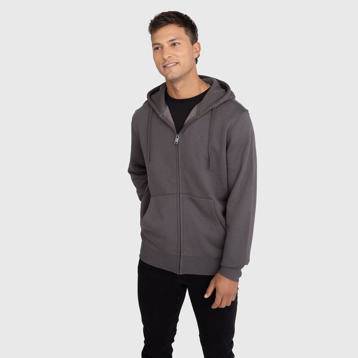 BLACK - Poleron Zipper Moka Black Bubba