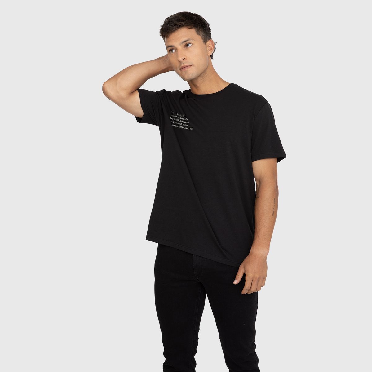 BLACK - Polera Cotton Performance Black Black Bubba