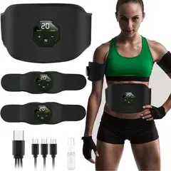 AROYIS - Estimulador Muscular Abs Toning Machine Ems Negro