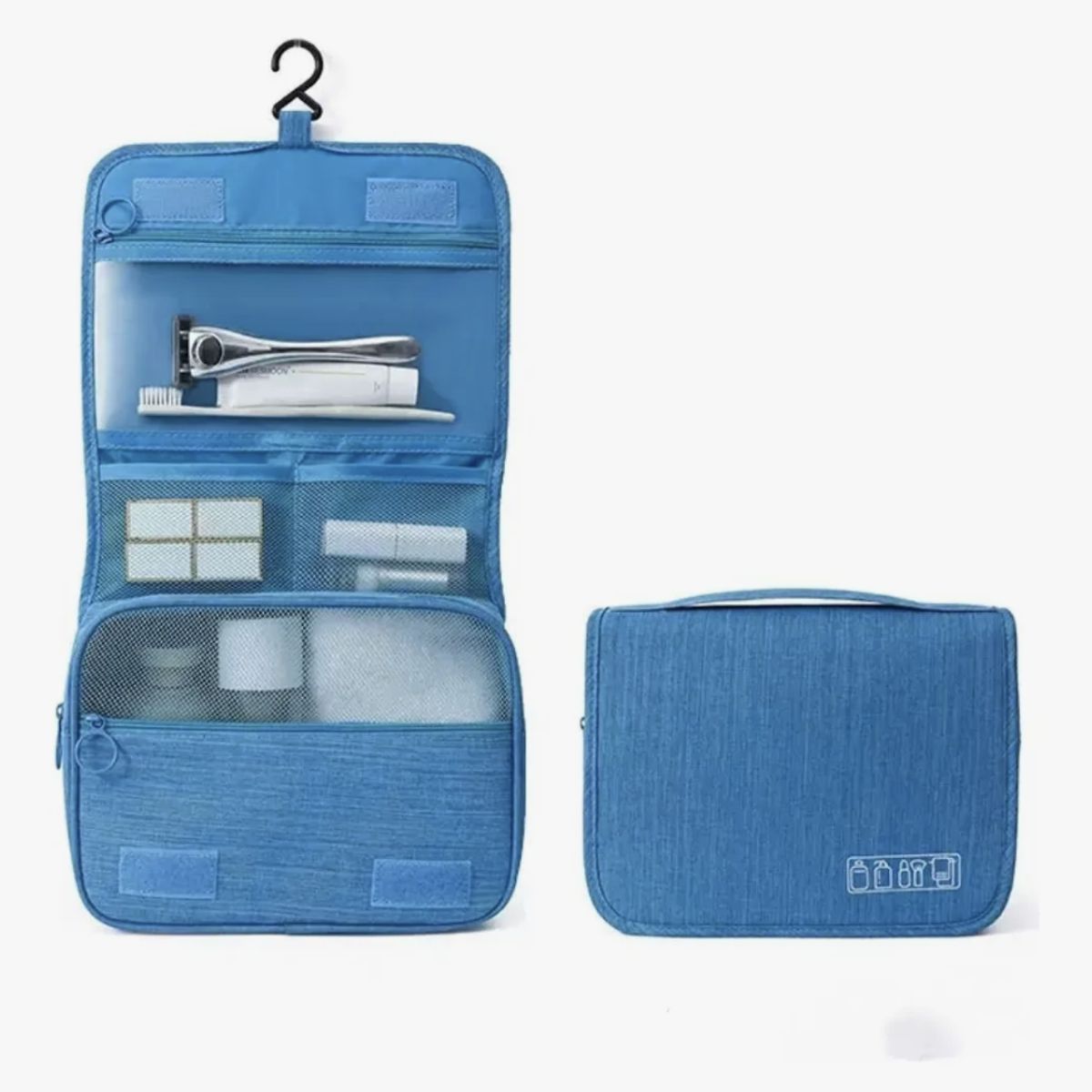 GENERICO - Bolsa Viaje Cosmetico Organizador De Maquillaje Impermeable Azul