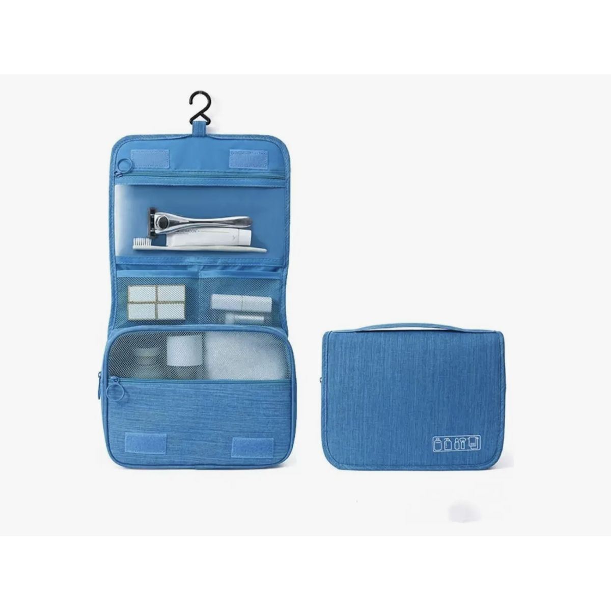 GENERICO - Bolsa Viaje Cosmetico Organizador De Maquillaje Impermeable Azul