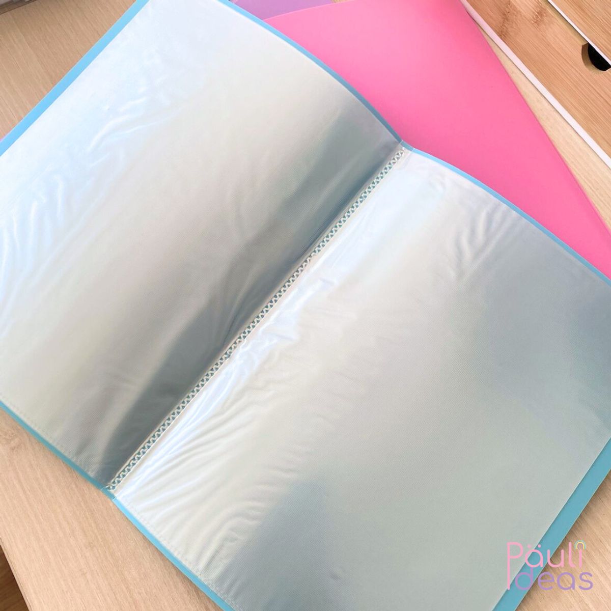 MOTARRO - Carpeta Archivadora Color Pastel 20 Fundas Transparentes A4