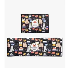 GENERICO - Alfombra Para Cocina Piso Entrada Baño Antideslizante Juego2 Cf10