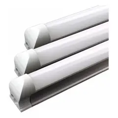 GENERICO - X10 Tubo Led Con Base Canoa 18w T8 120cm Luz Calida 3000k Blanco Cálido - 003109