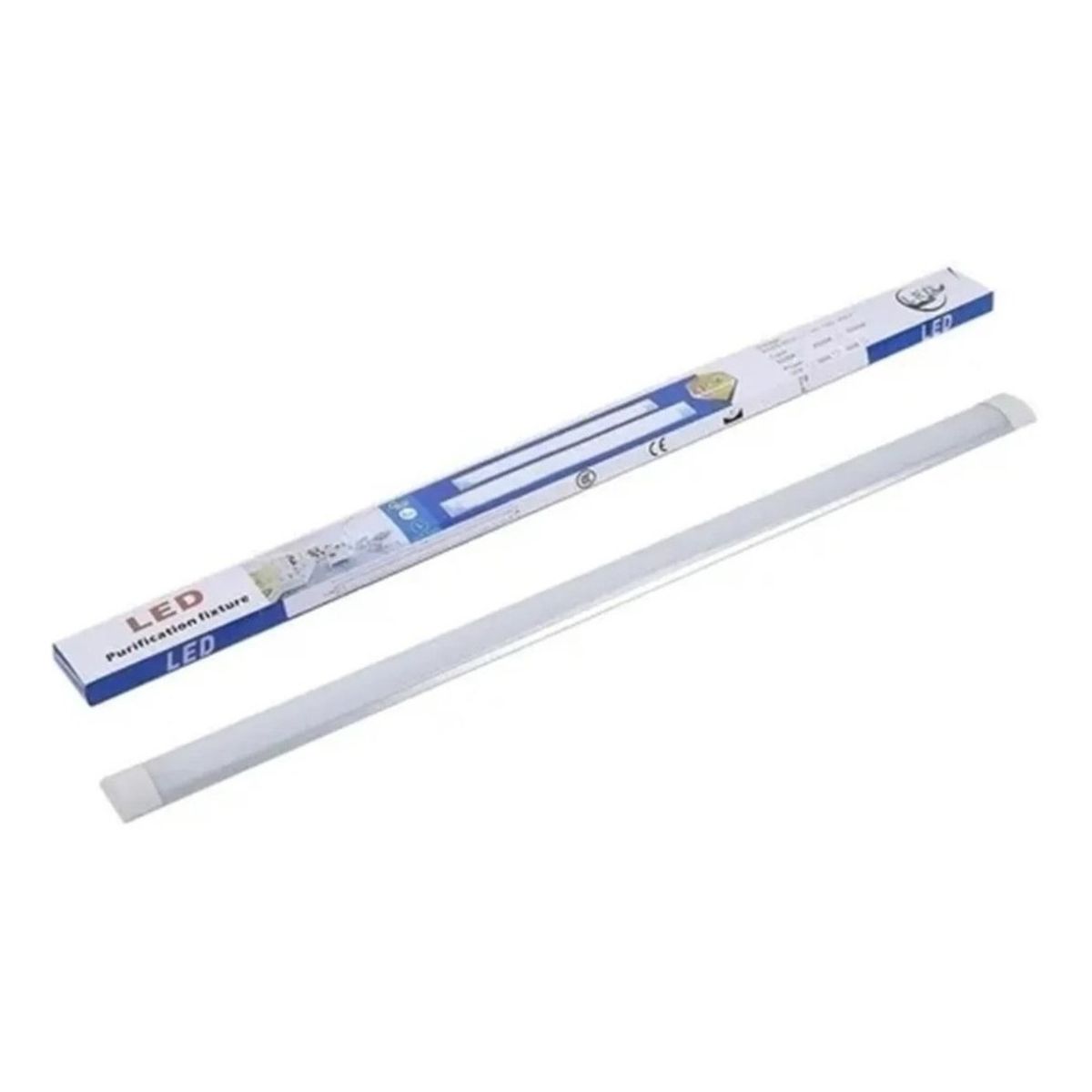GENERICO - X5 Tubo Led Plano Iluminacion Luz 36w Canaleta 120cm  3009 Blanco Frío-003009 B